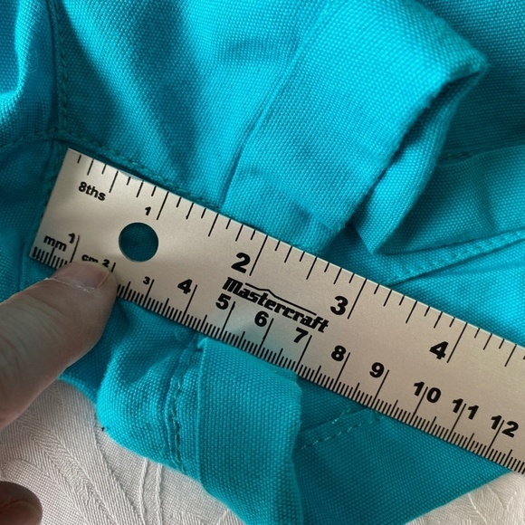 Jessica Simpson Women's Aqua Denim Beach Shorts Elastic Waist Drawstring Size 26 - Picture 11 of 12